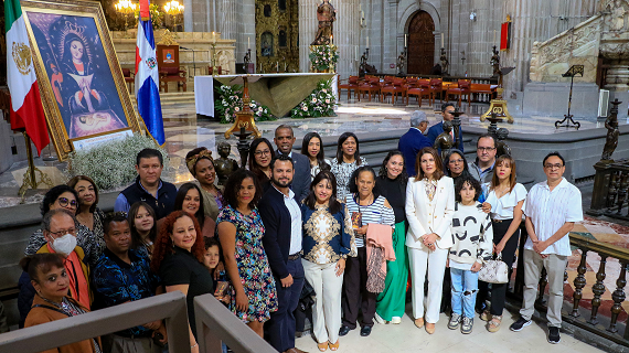 Embajada Dominicana en México celebra misa en honor a la Virgen de la Altagracia