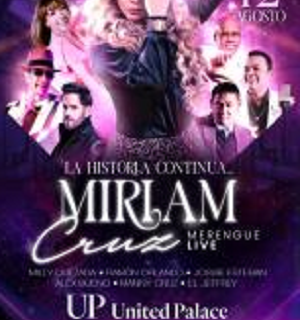 Miriam Cruz llevará su merengue al Teatro United Palace